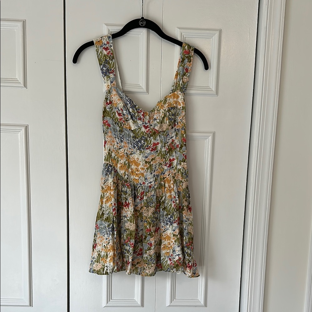 Reformation Floral Mini Dress - Multicolor